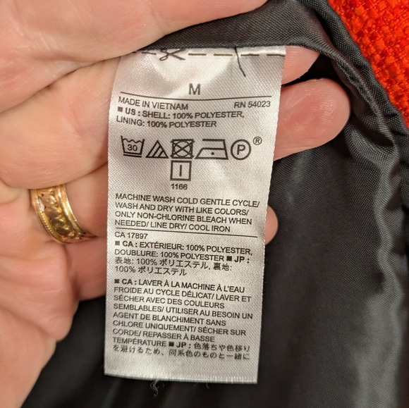 Banana Republic Bold Red Frayed Edge Blazer - Picture 4 of 5